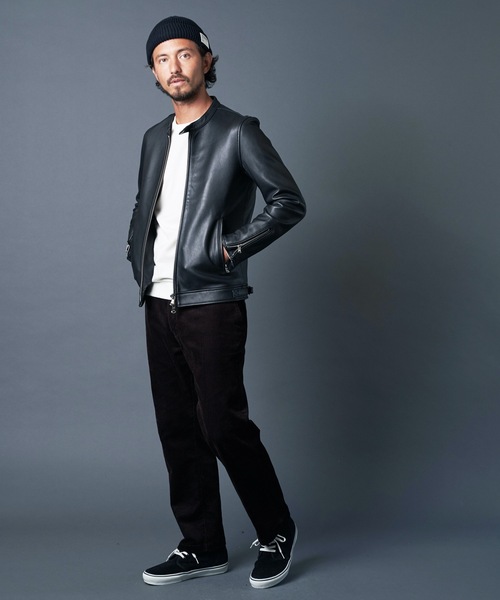 Magine(マージン)の「SHEEP LEATHER SINGLE RIDERS JKT シープレザー シングルライダース(ライダースジャケット・メンズ・ブラック・44/48/46)」の8枚目の写真