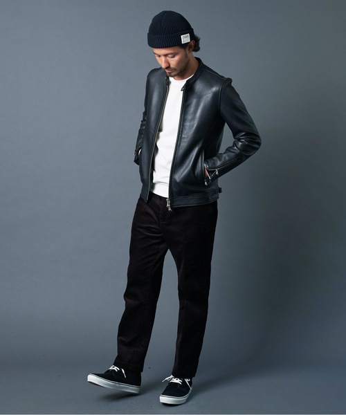 Magine(マージン)の「SHEEP LEATHER SINGLE RIDERS JKT シープレザー シングルライダース(ライダースジャケット・メンズ・ブラック・44/48/46)」の9枚目の写真