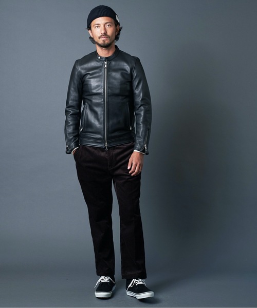 Magine(マージン)の「SHEEP LEATHER SINGLE RIDERS JKT シープレザー シングルライダース(ライダースジャケット・メンズ・ブラック・44/48/46)」の10枚目の写真