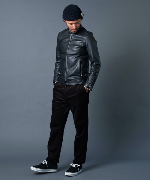 Magine(マージン)の「SHEEP LEATHER SINGLE RIDERS JKT シープレザー シングルライダース(ライダースジャケット・メンズ・ブラック・44/48/46)」の11枚目の写真