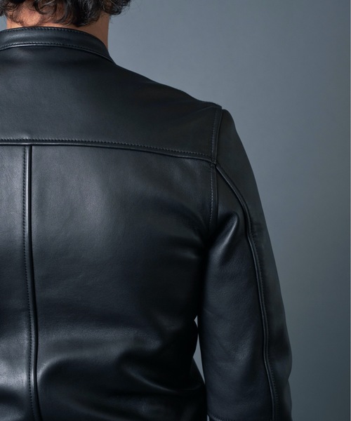 Magine(マージン)の「SHEEP LEATHER SINGLE RIDERS JKT シープレザー シングルライダース(ライダースジャケット・メンズ・ブラック・44/48/46)」の15枚目の写真