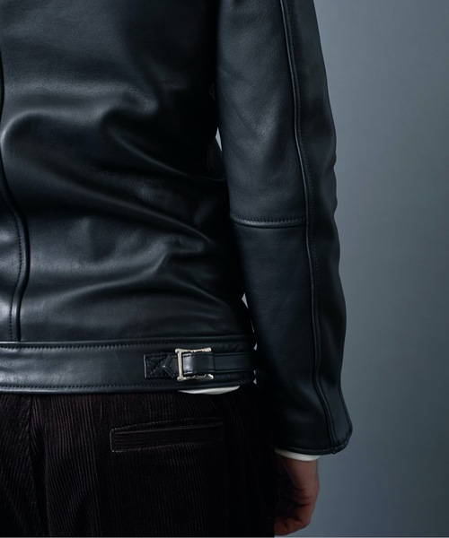 Magine(マージン)の「SHEEP LEATHER SINGLE RIDERS JKT シープレザー シングルライダース(ライダースジャケット・メンズ・ブラック・44/48/46)」の16枚目の写真