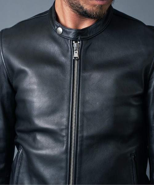 Magine(マージン)の「SHEEP LEATHER SINGLE RIDERS JKT シープレザー シングルライダース(ライダースジャケット・メンズ・ブラック・44/48/46)」の17枚目の写真