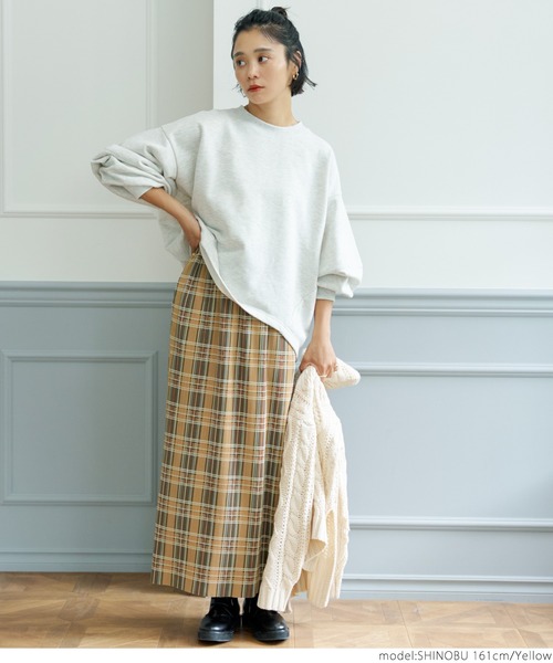 セール】＼＼新色登場／／チェック柄細プリーツスカート（スカート