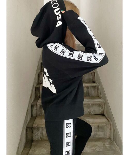 DC(ディーシー)の「【WEB限定】DC×GYDA RUN NERHIGH SHORTパーカー(パーカー・レディース・ブラック・FREE)」の9枚目の写真