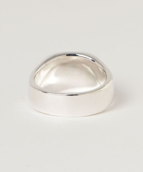 NUMBER (N)INE（ナンバーナイン）の「スクエアリング（リング・メンズ・シルバー×ブラック・17号/19号）」の4枚目の写真