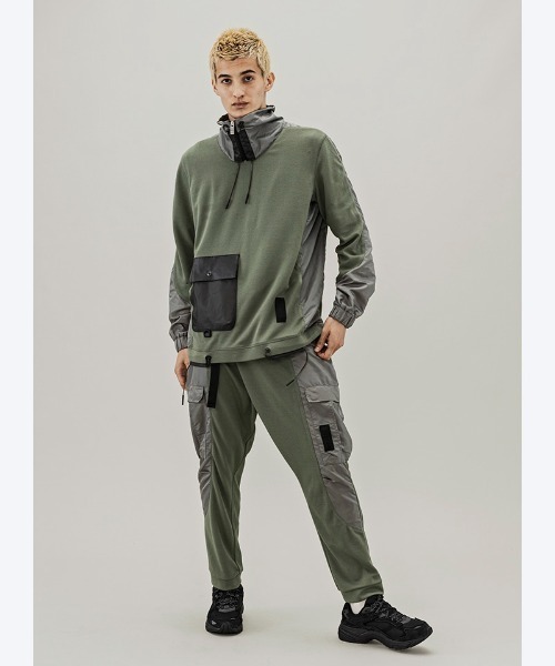 C DIEM（カルペディエム）の「mlt3588-SWITCHING HALF ZIP PULLOVER プルオーバー（ブルゾン・メンズ・カーキ/ブラック・M/L/S）」の20枚目の写真