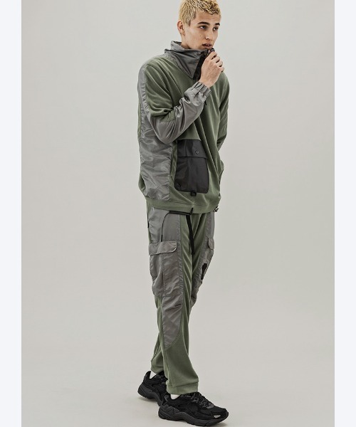 C DIEM（カルペディエム）の「mlt3588-SWITCHING HALF ZIP PULLOVER プルオーバー（ブルゾン・メンズ・カーキ/ブラック・M/L/S）」の15枚目の写真