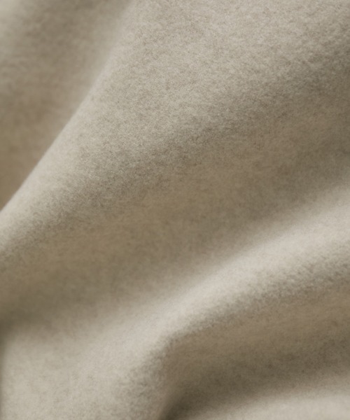 VIS（ビス）の「軽い着心地。合皮パイピングポンチョ（ポンチョ・レディース・ライトグレー/ベージュ・FREE）」の7枚目の写真