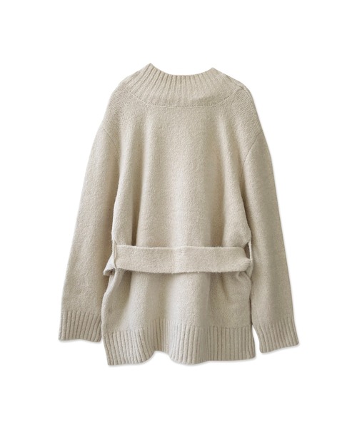 ANDGEEBEE（アンジービー）の「モヘヤタッチニットカーデ（カーディガン/ボレロ・レディース・ネイビー/アイボリー・MEDIUM）」の6枚目の写真