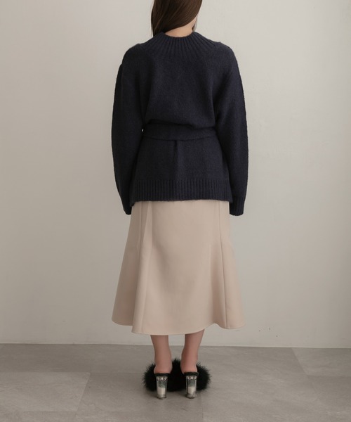 ANDGEEBEE（アンジービー）の「モヘヤタッチニットカーデ（カーディガン/ボレロ・レディース・ネイビー/アイボリー・MEDIUM）」の17枚目の写真