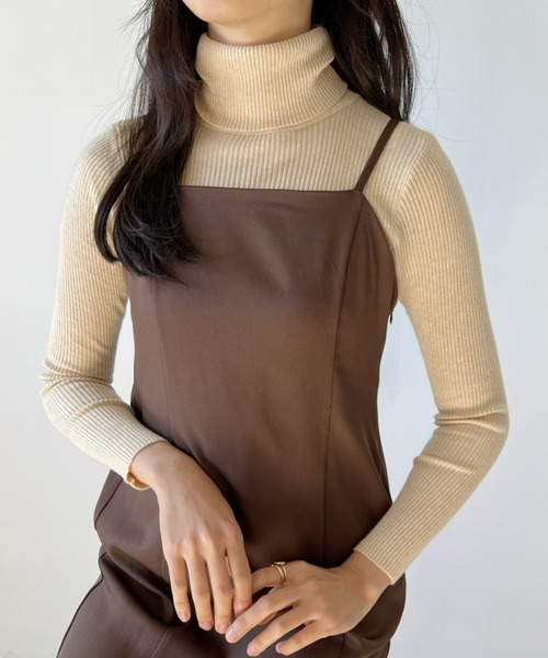 CLEA(クレア)の「【全7色/カラバリ豊富】デイリータートルネックリブニット(ニット/セーター・レディース・ホワイト/ブラック/ベージュ/ブラウン/アイボリー/ブルー/グリーン/イエロー/レッド/グレー・FREE)」の19枚目の写真
