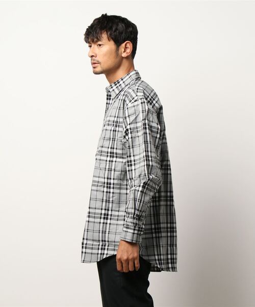 ARCHIVER（アーカイバ）の「【Sa】【it】先染めチェック ビッグシルエット長袖シャツ（シャツ/ブラウス・メンズ・ベージュ/ブラウン/グレー/その他・LL/M/L）」の5枚目の写真