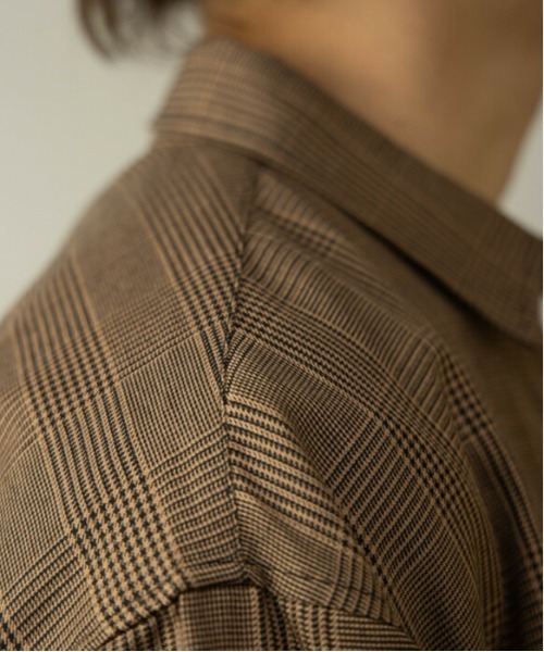 ARCHIVER（アーカイバ）の「【Sa】【it】先染めチェック ビッグシルエット長袖シャツ（シャツ/ブラウス・メンズ・ベージュ/ブラウン/グレー/その他・LL/M/L）」の11枚目の写真