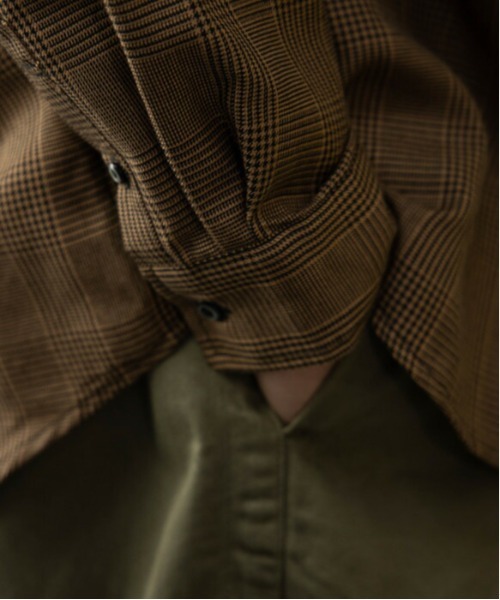 ARCHIVER（アーカイバ）の「【Sa】【it】先染めチェック ビッグシルエット長袖シャツ（シャツ/ブラウス・メンズ・ベージュ/ブラウン/グレー/その他・LL/M/L）」の12枚目の写真