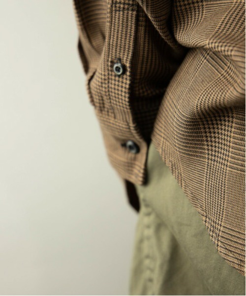 ARCHIVER（アーカイバ）の「【Sa】【it】先染めチェック ビッグシルエット長袖シャツ（シャツ/ブラウス・メンズ・ベージュ/ブラウン/グレー/その他・LL/M/L）」の14枚目の写真