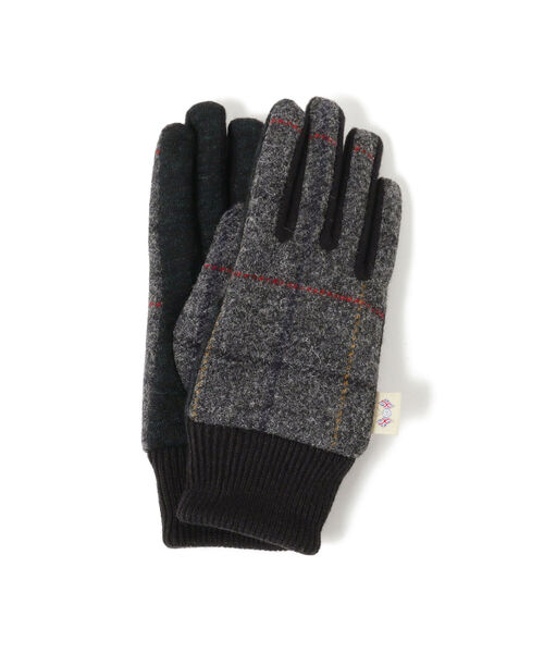 Ray BEAMS(レイビームス)の「Ray BEAMS / MOON ジャージ グローブ(手袋・レディース・チャコールグレー/ベージュ/イエロー・ONE SIZE)」の5枚目の写真
