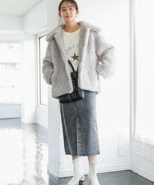 VIS（ビス）の「ゆるもこボアに癒され。ボアブルゾン（ブルゾン）」 - WEAR