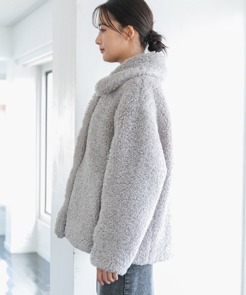 VIS（ビス）の「ゆるもこボアに癒され。ボアブルゾン（ブルゾン）」 - WEAR