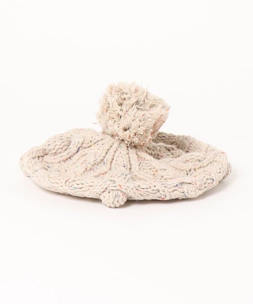 LOWRYS FARM(ローリーズファーム)の「ネップケーブルベレー 229204(ハンチング/ベレー帽・キッズ・オレンジ/グリーン/アイボリー・FREE)」の9枚目の写真