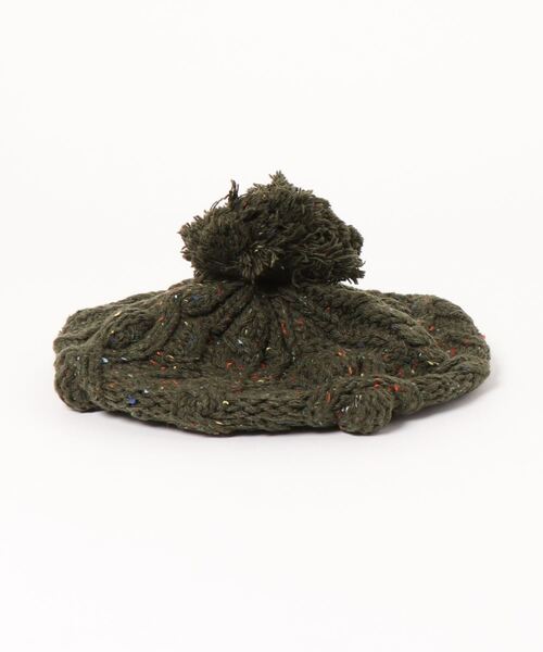 LOWRYS FARM(ローリーズファーム)の「ネップケーブルベレー 229204(ハンチング/ベレー帽・キッズ・オレンジ/グリーン/アイボリー・FREE)」の11枚目の写真