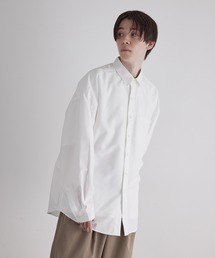 JUNRED | 【 ビッグシャツ 】ピーチブロードドロップショルダーオーバーシャツ(シャツ/ブラウス)
