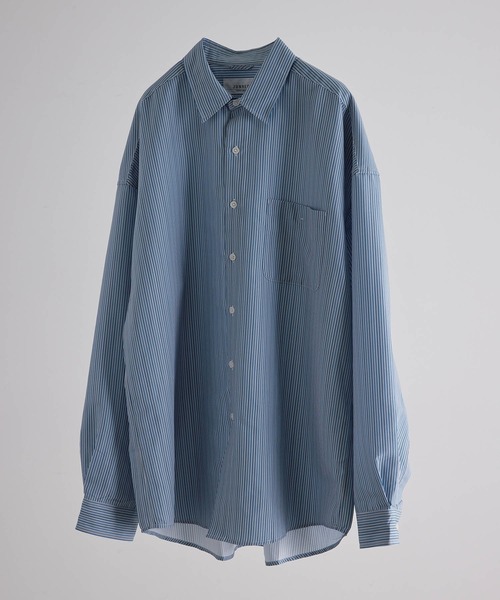 JUNRED（ジュンレッド）の「ピーチブロードドロップショルダーオーバーシャツ（シャツ/ブラウス・メンズ・ホワイト/ブルー系その他4・S/M/L）」の9枚目の写真