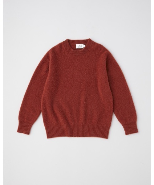 Traditional Weatherwear（トラディショナルウェザーウェア）の「FUR CASHMERE CREW NECK PULL OVER（ニット/セーター・レディース・グリーン/レッド系/ネイビー・X-SMALL）」の9枚目の写真