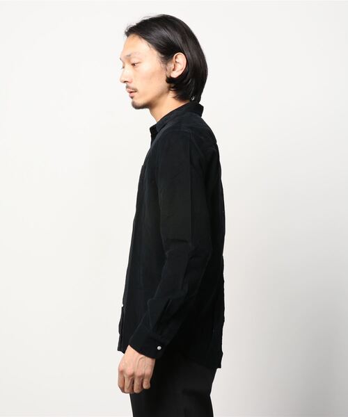 Frank&Eileen（フランクアンドアイリーン）の「Frank & Eileen / フランクアンドアイリーン：LUKE-CORDUROY：3220700128[PIE]（シャツ/ブラウス・メンズ・ブラック/ネイビー・M/XS）」の3枚目の写真
