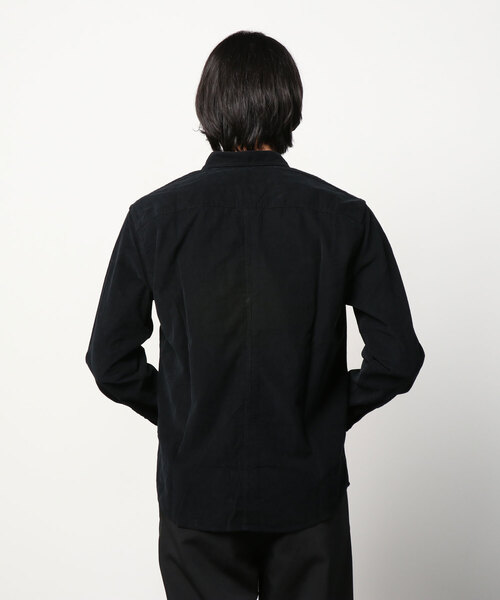 Frank&Eileen（フランクアンドアイリーン）の「Frank & Eileen / フランクアンドアイリーン：LUKE-CORDUROY：3220700128[PIE]（シャツ/ブラウス・メンズ・ブラック/ネイビー・M/XS）」の4枚目の写真