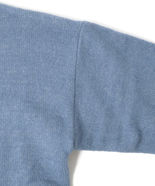 GLAZOS（グラソス）の「ふわふわニット・ドロップショルダー裾レイヤード【マシンウォッシャブル】（ニット/セーター・キッズ・ブルー/ブラック/キナリ/オレンジ/グレー・160cm/150cm/140cm/130cm/170cm）」の22枚目の写真