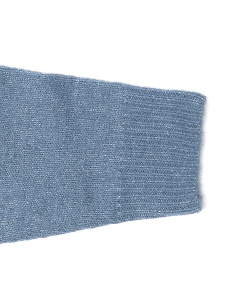 GLAZOS（グラソス）の「ふわふわニット・ドロップショルダー裾レイヤード【マシンウォッシャブル】（ニット/セーター・キッズ・ブルー/ブラック/キナリ/オレンジ/グレー・160cm/150cm/140cm/130cm/170cm）」の15枚目の写真