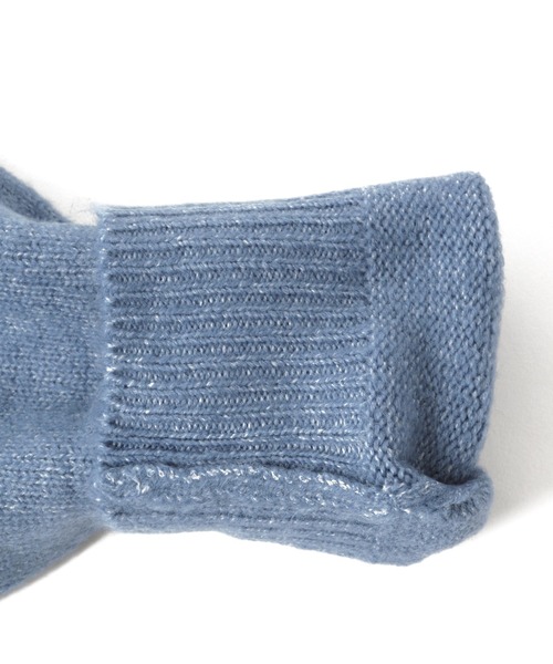 GLAZOS（グラソス）の「ふわふわニット・ドロップショルダー裾レイヤード【マシンウォッシャブル】（ニット/セーター・キッズ・ブルー/ブラック/キナリ/オレンジ/グレー・160cm/150cm/140cm/130cm/170cm）」の13枚目の写真