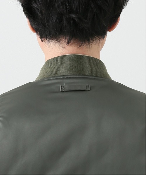 EDIFICE（エディフィス）の「キルティングフライトブルゾン（MA-1・メンズ・ブラック/カーキ・2/3）」の8枚目の写真
