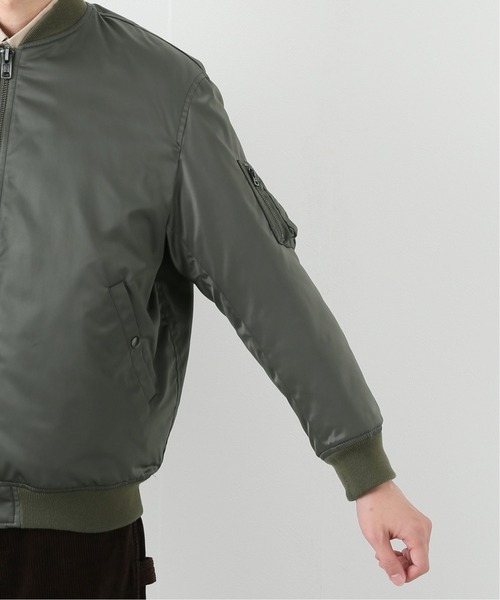 EDIFICE（エディフィス）の「キルティングフライトブルゾン（MA-1・メンズ・ブラック/カーキ・2/3）」の9枚目の写真