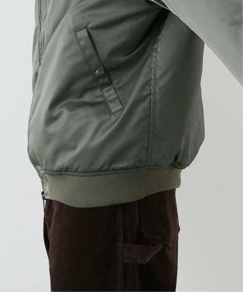 EDIFICE（エディフィス）の「キルティングフライトブルゾン（MA-1・メンズ・ブラック/カーキ・2/3）」の15枚目の写真
