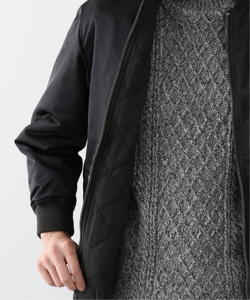 EDIFICE（エディフィス）の「キルティングフライトブルゾン（MA-1・メンズ・ブラック/カーキ・2/3）」の17枚目の写真