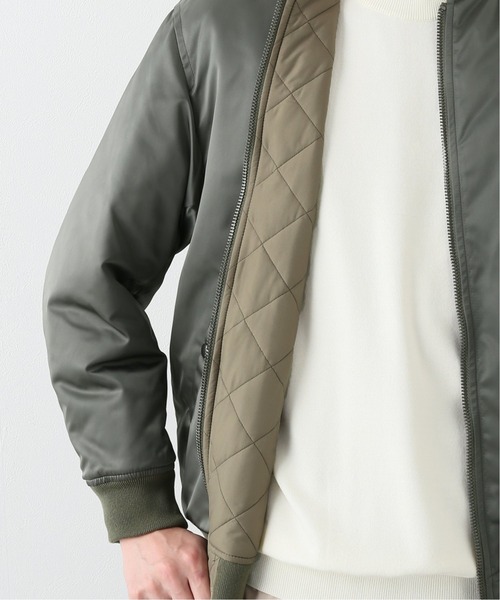 EDIFICE（エディフィス）の「キルティングフライトブルゾン（MA-1・メンズ・ブラック/カーキ・2/3）」の18枚目の写真