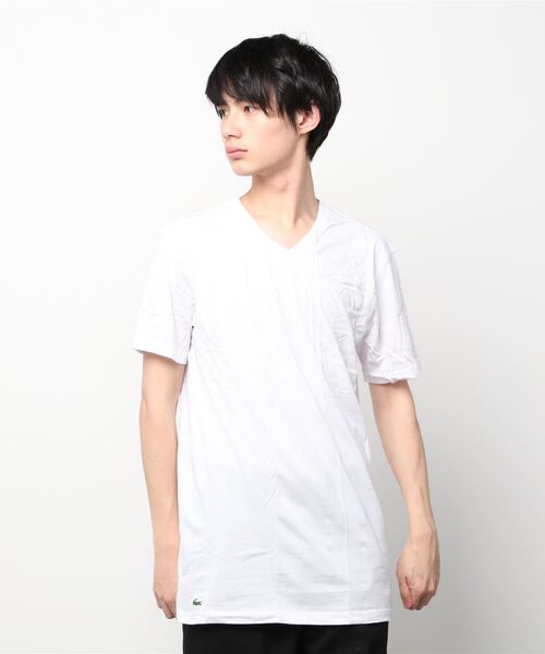 LACOSTE(ラコステ)の「ラコステ LACOSTE Tシャツ カットソー メンズ 肌着 インナー 綿 無地 無地 ロゴ ワンポイント 半袖 ブランド(Tシャツ/カットソー・メンズ・ホワイト/ブラック/ホワイト系その他/ブラック系その他/グレー・SMALL/MEDIUM/LARGE/X-LARGE)」の20枚目の写真