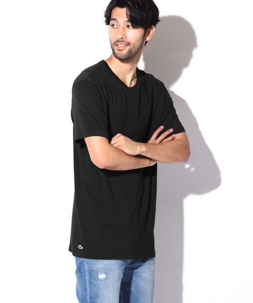 LACOSTE(ラコステ)の「ラコステ LACOSTE Tシャツ カットソー メンズ 肌着 インナー 綿 無地 無地 ロゴ ワンポイント 半袖 ブランド(Tシャツ/カットソー・メンズ・ホワイト/ブラック/ホワイト系その他/ブラック系その他/グレー・SMALL/MEDIUM/LARGE/X-LARGE)」の6枚目の写真