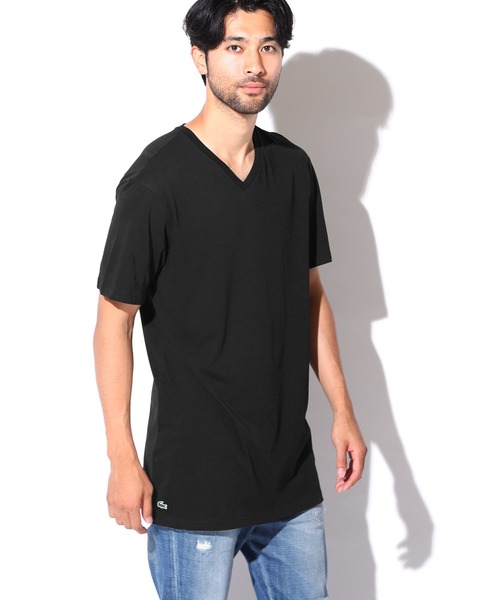 LACOSTE(ラコステ)の「ラコステ LACOSTE Tシャツ カットソー メンズ 肌着 インナー 綿 無地 無地 ロゴ ワンポイント 半袖 ブランド(Tシャツ/カットソー・メンズ・ホワイト/ブラック/ホワイト系その他/ブラック系その他/グレー・SMALL/MEDIUM/LARGE/X-LARGE)」の9枚目の写真