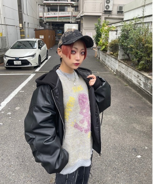 XU（エックスユー）の「【XUエックスユー】skull knit/ニット モヘア