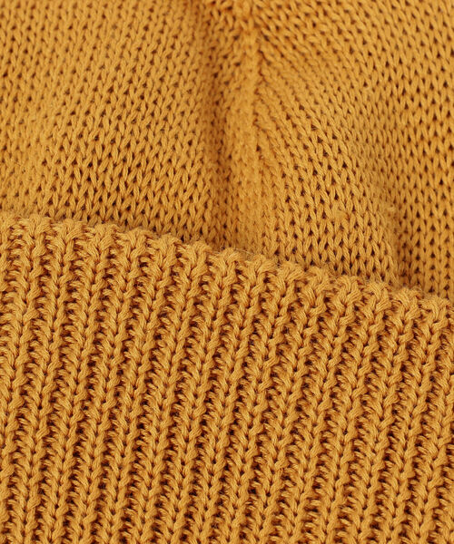 BEAMS（ビームス）の「BEAMS / コットンリネン ワッチキャップ（ニットキャップ/ビーニー・メンズ・イエロー/ブラック/グリーン・ONE SIZE）」の5枚目の写真