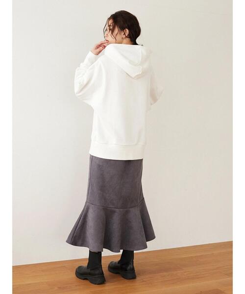 Green Parks(グリーンパークス)の「SESAME STREET フードPO*(パーカー・レディース・チャコールグレー/ブルー/アイボリー・FREE)」の5枚目の写真