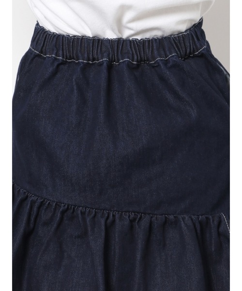 merry jenny（メリージェニー）の「デニムフリルミニスカート（スカート・レディース・ブラック/インディゴブルー・FREE）」の20枚目の写真