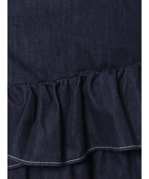 merry jenny（メリージェニー）の「デニムフリルミニスカート（スカート・レディース・ブラック/インディゴブルー・FREE）」の21枚目の写真