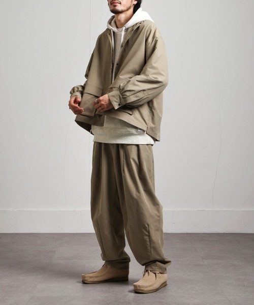 UNCORD（アンコード）の「【UNCORD】BALLOON WIDE LOOSER PANTS/バルーンワイドルーザーパンツ（スラックス・メンズ・ブラック/カーキ/ベージュ・LARGE/X-LARGE/MEDIUM）」の8枚目の写真