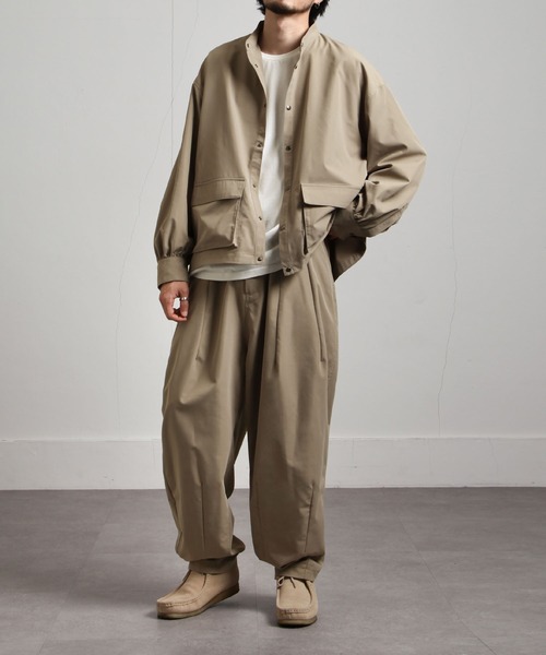 UNCORD（アンコード）の「【UNCORD】BALLOON WIDE LOOSER PANTS/バルーンワイドルーザーパンツ（スラックス・メンズ・ブラック/カーキ/ベージュ・LARGE/X-LARGE/MEDIUM）」の10枚目の写真