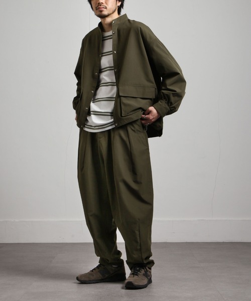 UNCORD（アンコード）の「【UNCORD】BALLOON WIDE LOOSER PANTS/バルーンワイドルーザーパンツ（スラックス・メンズ・ブラック/カーキ/ベージュ・LARGE/X-LARGE/MEDIUM）」の17枚目の写真
