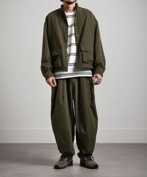 UNCORD（アンコード）の「【UNCORD】BALLOON WIDE LOOSER PANTS/バルーンワイドルーザーパンツ（スラックス・メンズ・ブラック/カーキ/ベージュ・LARGE/X-LARGE/MEDIUM）」の18枚目の写真